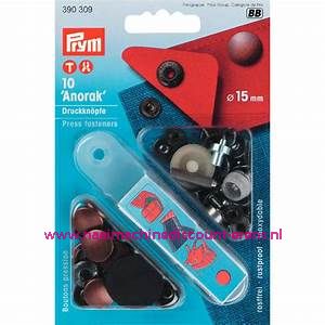 Naaivrijdrukknopen Anorak Ms Koper 15 Mm 10 Stuks Prym art.nr. 390309 
