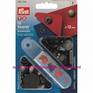 Naaivrijdrukknopen Anorak Ms Oud ijzer 12 Mm 10 Stuks Prym art.nr. 390339 