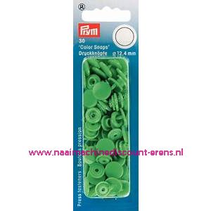 Naaivrijdrukknopen "COLOR SNAPS" 12.4 Mm 30 stuks prym art.nr. 393114