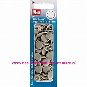 Naaivrijdrukknopen "COLOR SNAPS" 12.4 Mm 30 stuks prym art.nr. 393124