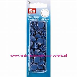 Naaivrijdrukknopen "COLOR SNAPS" 12.4 Mm 30 stuks prym art.nr. 393132
