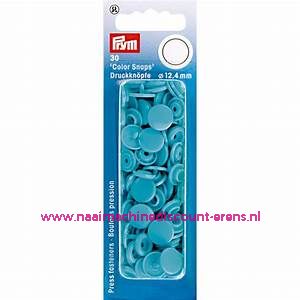 Naaivrijdrukknopen "COLOR SNAPS" 12.4 Mm 30 stuks prym art.nr. 393146