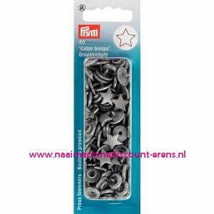 Naaivrijdrukknopen "COLOR SNAPS STER" 30 stuks prym art.nr. 393245