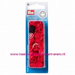 Naaivrijdrukknopen "COLOR SNAPS BLOEM" 13.6 Mm 21 stuks prym art.nr. 393438