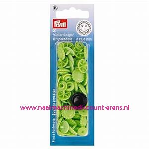 Naaivrijdrukknopen "COLOR SNAPS BLOEM" 13.6 Mm 21 stuks prym art.nr. 393444