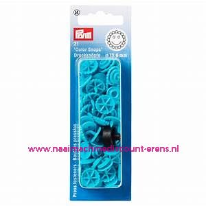 Naaivrijdrukknopen "COLOR SNAPS BLOEM" 13.6 Mm 21 stuks prym art.nr. 393446