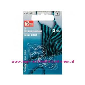 Ceintuur-En Bikinisluiting Transparant Lusvorm 12 Mm 2 stuks prym art.nr.416152 