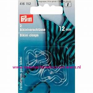 Ceintuur-En Bikinisluitingen Transparant 15 Mm 2 stuks prym art.nr. 416151 