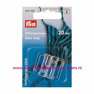 Ceintuur En Bikinisluiting Transparant Haakvorm 20 Mm per stuk prym art.nr.416158