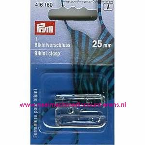 Ceintuur-En Bikinisluiting Transparant haakvorm 25 Mm per stuk prym art.nr. 416160 