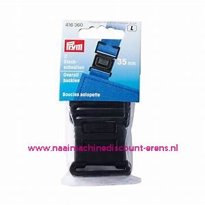 Klikgesp Kunststof Zwart 35 Mm 2 stuks verpakt Prym art.nr. 416360