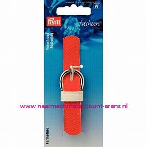 Sluiting leder imitatie "Oranje" prym art.nr. 416554