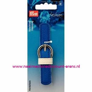 Sluiting leder imitatie "Blauw" prym art.nr. 416555