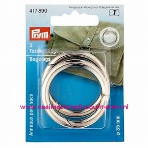 Zelfsluitende Ringen voor tassen "zilver" prym art.nr. 417890 
