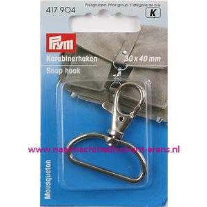 Karabijnhaak 30/40 Mm "Zilver" Prym art.nr. 417904 