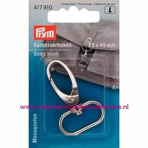 Karabijnhaak 25/45 Mm "Zilver" prym art.nr. 417910 