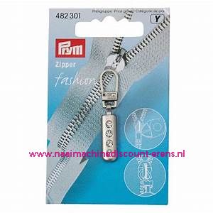 Modische Schuiver "Zilver met 4 strass steentjes" prym art.nr. 482301