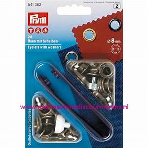 Ringen met Schijven 8 Mm 24 stuks Brons Prym art.nr. 541362
