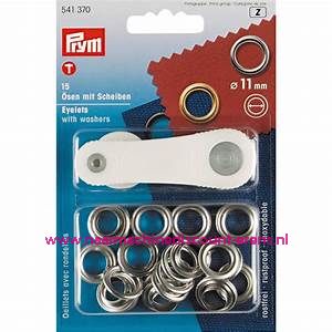 Ringen met Schijven 11 Mm 15 stuks Zilverkleurig Prym art.nr. 541370 
