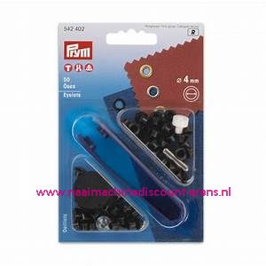 Ceintuurring 4 Mm 50 stuks Zwart Prym art.nr. 542402
