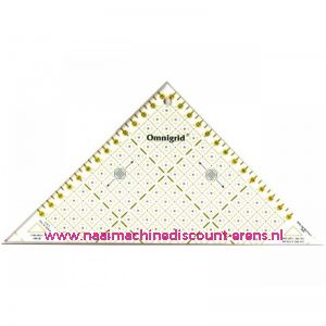 OMNIGRID/PRYM Driehoek liniaal Triangle 1/2 Square tot max 15 Cm prym art.nr. 611314