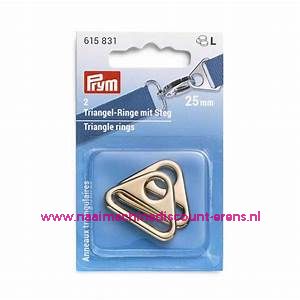 Driehoekringen met een gleuf 25 Mm "Goud" 2 stuks prym art.nr. 615831