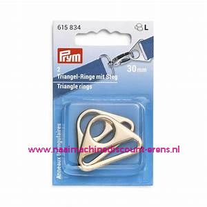 Driehoekringen met een gleuf 30 Mm "Goud" 2 stuks prym art.nr. 615834