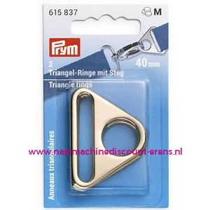 Driehoekringen met een gleuf 40 Mm "Goud" 2 stuks prym art.nr. 615837