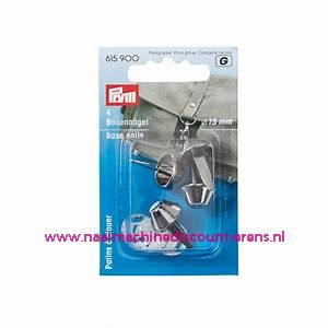 Bodemnagels tassen "zilver" 15 Mm 4 stuks prym art.nr. 615900
