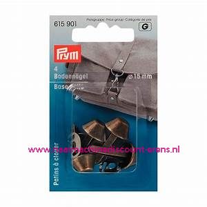Bodemnagels tassen "Brons" 15 Mm 4 stuks prym art.nr. 615901