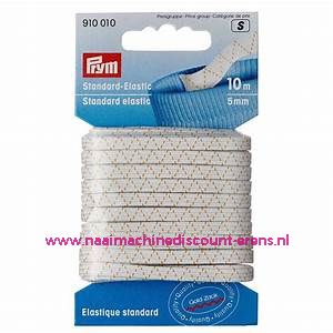 Standaard Elastiek 5 Mm 10 meter Wit Prym art.nr. 910010
