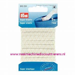 Super Elastiek 7 Mm 5 meter Wit Prym art.nr. 910251 