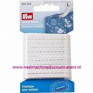 Kleuterelastiek 4,5 Mm 5 meter Wit Prym art.nr. 910343 