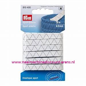 Sport Elastiek 8,5 Mm 5 Meter Wit Prym art.nr. 910400