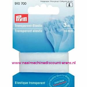 Transparant Elastiek 10 Mm 3 meter Prym art.nr. 910700 