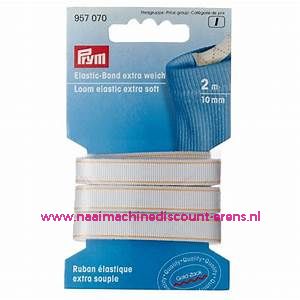 Elastiek band extra zacht 10 Mm 2 meter Wit Prym art.nr. 957070