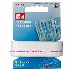 Pyjama Elastiek 20 Mm 2 meter Wit Prym art.nr. 957650