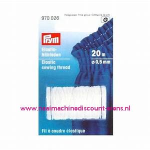Elastisch Naaigaren 0,5 Mm 20 meter "Wit" Prym art.nr. 970026