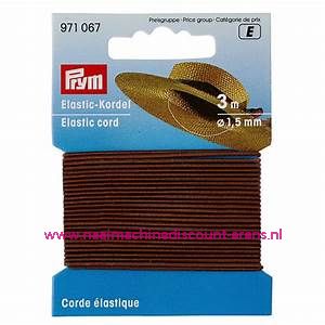 Elastiek Koord 1,5 Mm 3 meter Donker Bruin prym art.nr. 971067
