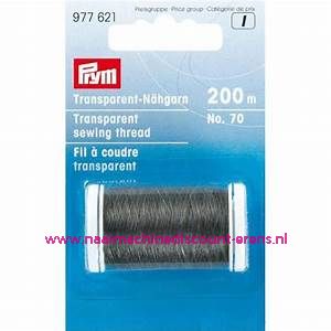 Zwart Transparant Naaigaren 200 M Prym art.nr. 977621