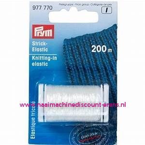 Brei-Elastiek Meeloopgaren Transparant 200 M Prym art.nr. 977770