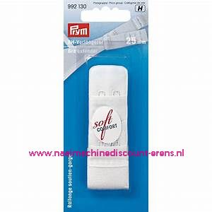 Bh-Verlengstuk 25 Mm Wit 3 x 2 haken prym art.nr. 992130