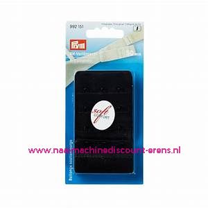 Bh-Verlengstuk 50 Mm Zwart 3 x 3 haken prym art.nr. 992151