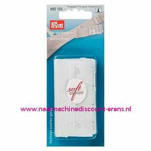 Bh-Verlengstuk 75 Mm Wit 3 x 4 haken prym art.nr. 992155