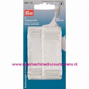 Schouderbandkussentje 30 Mm Wit 2 stuks Prym art.nr. 992170