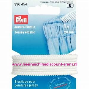 Jersey Elastiek 20 Mm 1 meter Wit Prym art.nr. 996454 