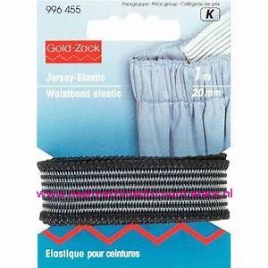 Jersey Elastiek 20 Mm 1 meter Zwart Prym art.nr. 996455 