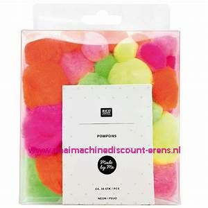 Rico Design Made by Me Pompons ca. 50 stuks "NEON" art.nr. 08758.00.63