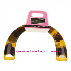 Handvat voor Handtas OPRY Schildpad goud-bruin 23 Cm