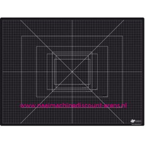 CraftEmotions Snijmat zware kwaliteit 45 x 60cm kleur zwart